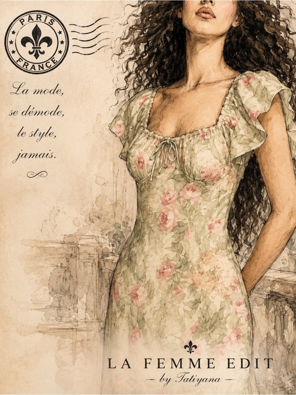 Selkie The Kindred Spirit French Lark Slip Dress